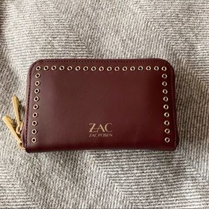 ZAC POSEN Med Leather Zip Wallet